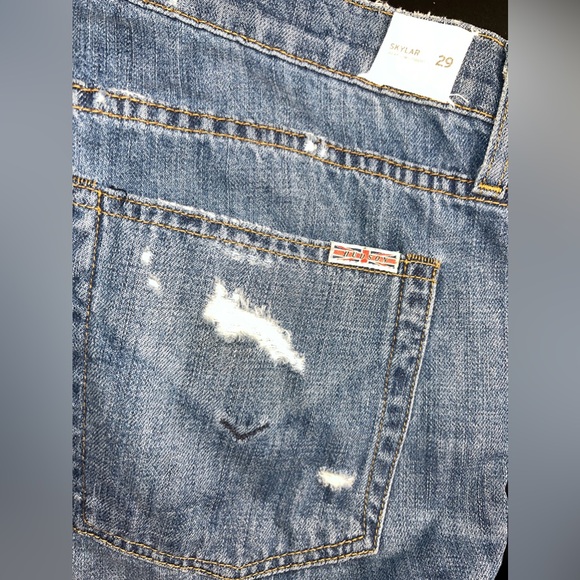 HUDSON Jeans Skylar Relaxed Straight Dist. Skinny Jeans in Angeleno Size 29 EUC - Picture 12 of 16